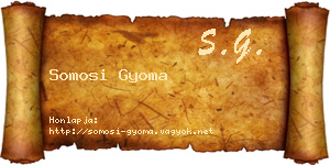 Somosi Gyoma névjegykártya